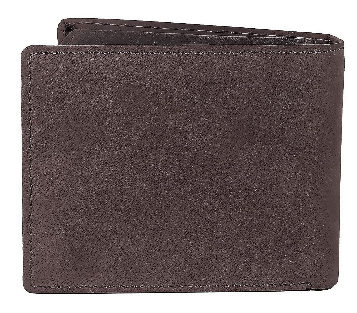 WildHorn ® Men's Antlers Hunter Leather Wallet (Dark Brown) - Image 6 thumbnail