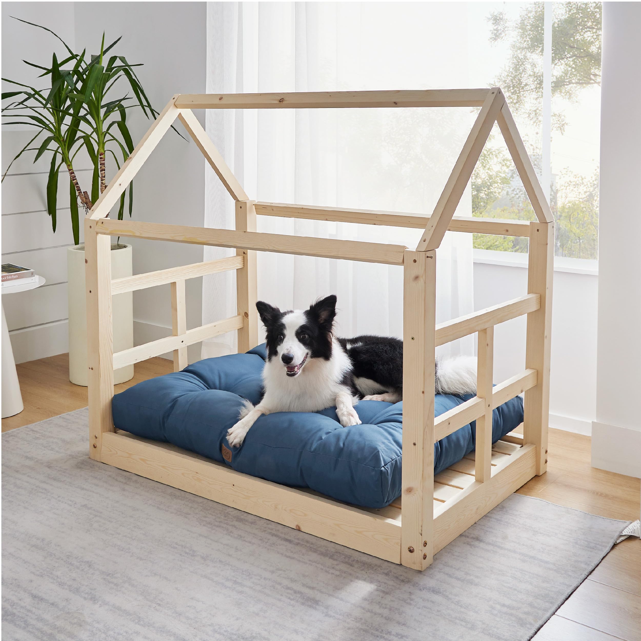 Bedsure Cuscino Tappeto per Cani Taglia Piccola, Cuccia Interna Impermeabile 91 x 68 cm Lavabile