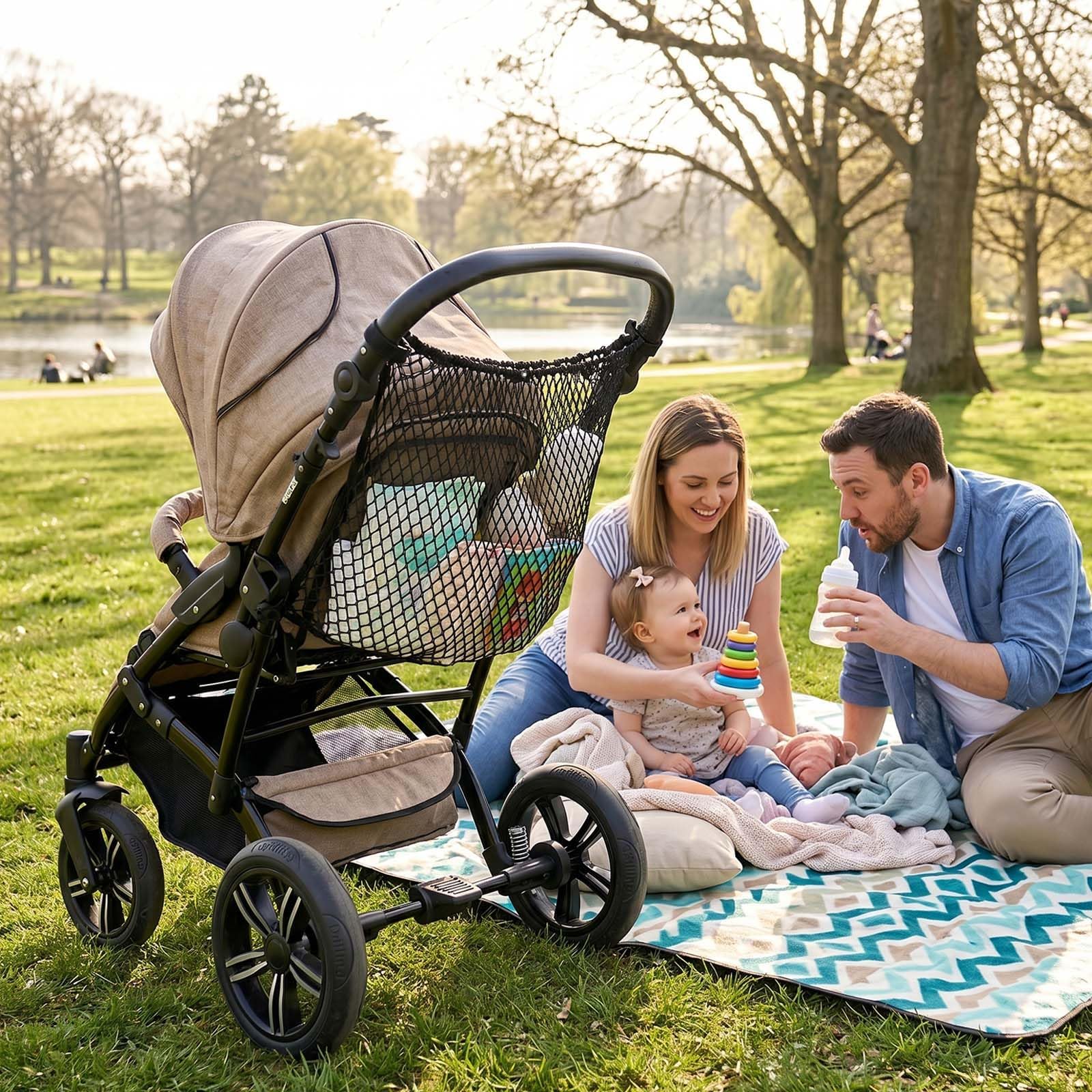 Borsa organizer per passeggino, Rete portaoggetti per passeggino, Borsa a rete per passeggino, Borsa a rete per passeggini, Borsa in Rete per Passeggini, adatti per passeggini, carrozzine per bambini