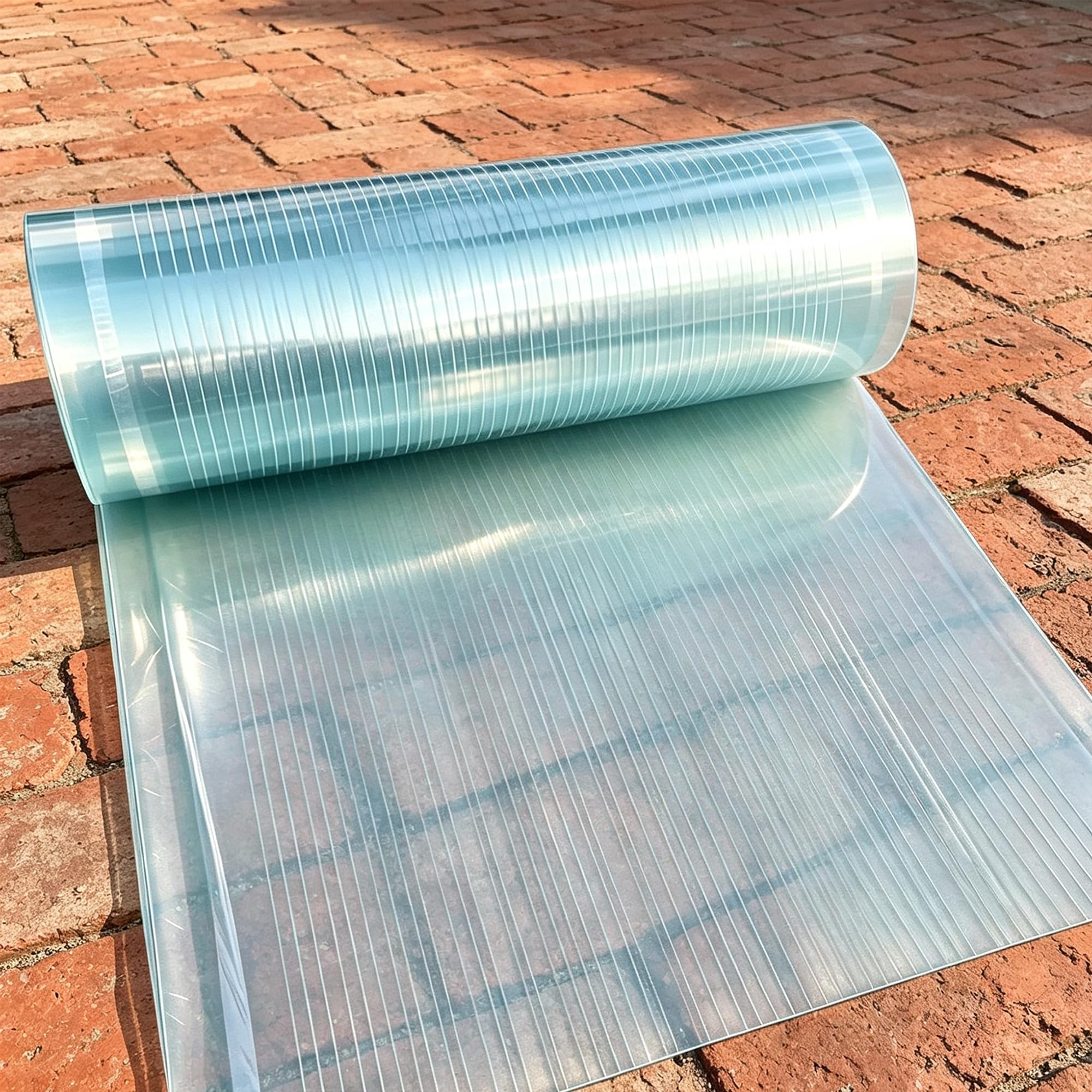 Serre Feuille de Toit Transparente 120 x 3400 cm Transmission Lumineuse Élevée Plaques de Serre Facile à Couper pour Jardin, Véranda, Cours, 1.5mm