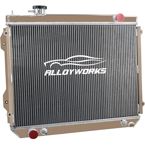 ALLOYWORKS 3 Row All Aluminum Radiator For 1995-2004 Toyota Tacoma 2.4L 2.7L 3.4L L4 V6 AT/MT