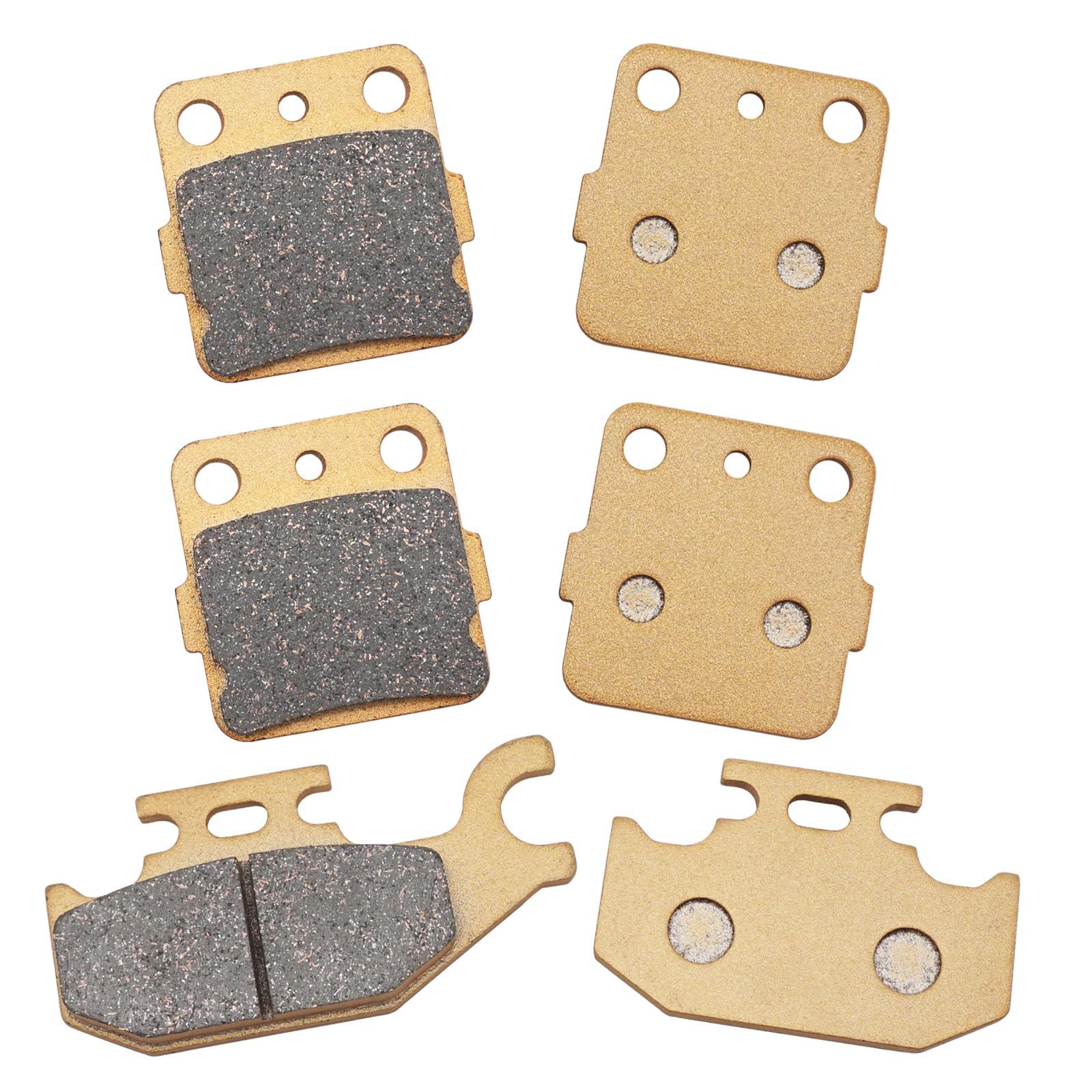 Semi-Metallic-Pro Front & Rear Brake Pads for Yamaha Kodiak 400 450 Wolverine 450 Grizzly 400 450