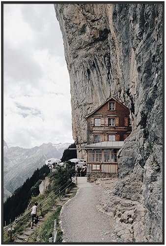 Frametory, Marco de fotos de aluminio de 24 x 36 pulgadas, parte delantera acrílica, marco de póster de metal fino para fotos de 24 x 36 pulgadas,