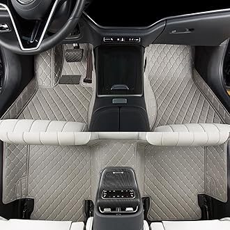 MUYEYANG Custom car Floor mat is Compatible for Mercedes-Benz，to All Models for Benz (2000-2025) C260/C200/S500/ A260/ B200，Luxurious ‌All-Weather car Floor MATS. (Gray.)