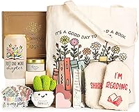 Book Lovers Gifts for Women: Ultimate Bookish Gift Set with Cup, Tote, Socks, Candle & Bookmarks - Ideal Reading Accessories for Birthday Christmas