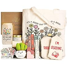 Book Lovers Gifts for Women, Gifts for Book Lovers Women, Bookish Gift for Readers, Reading Accessories Gift for Reading Club Present for Christmas Birthday White Elephant Secret Santa