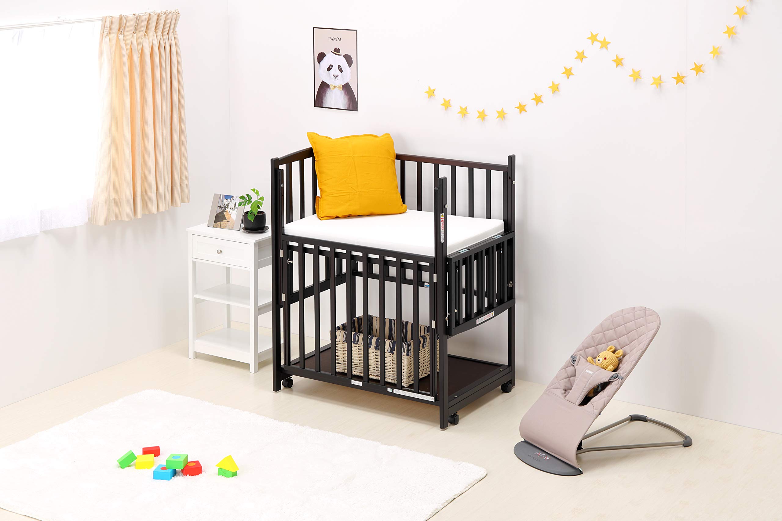 Amazon | ヤマサキ コンパクトベッド ツーオープン(ダークブラウン  