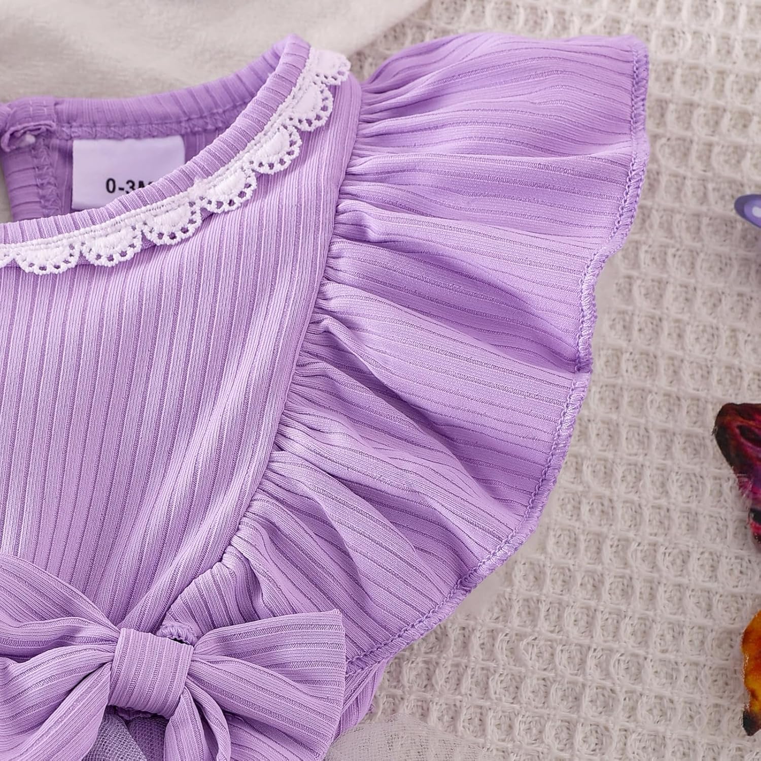 Baby Girl Clothes Newborn Summer Outfits Butterflies Embroidery Tulle Ruffle Sleeveless Infant Romper 0-18 Months - Image 5