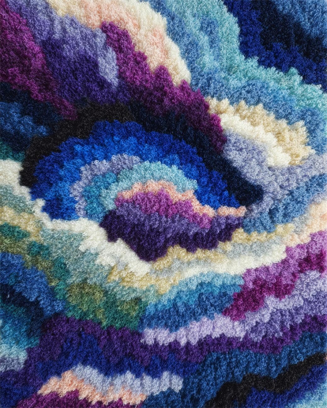 AxiangziK DIY Latch Hook Kit Large Rug Colorful Patterns DIY Latch Hook Rug Making Kits for Beginners Unfinished Crocheting Tapestry Embroidery Carpet 23x35in