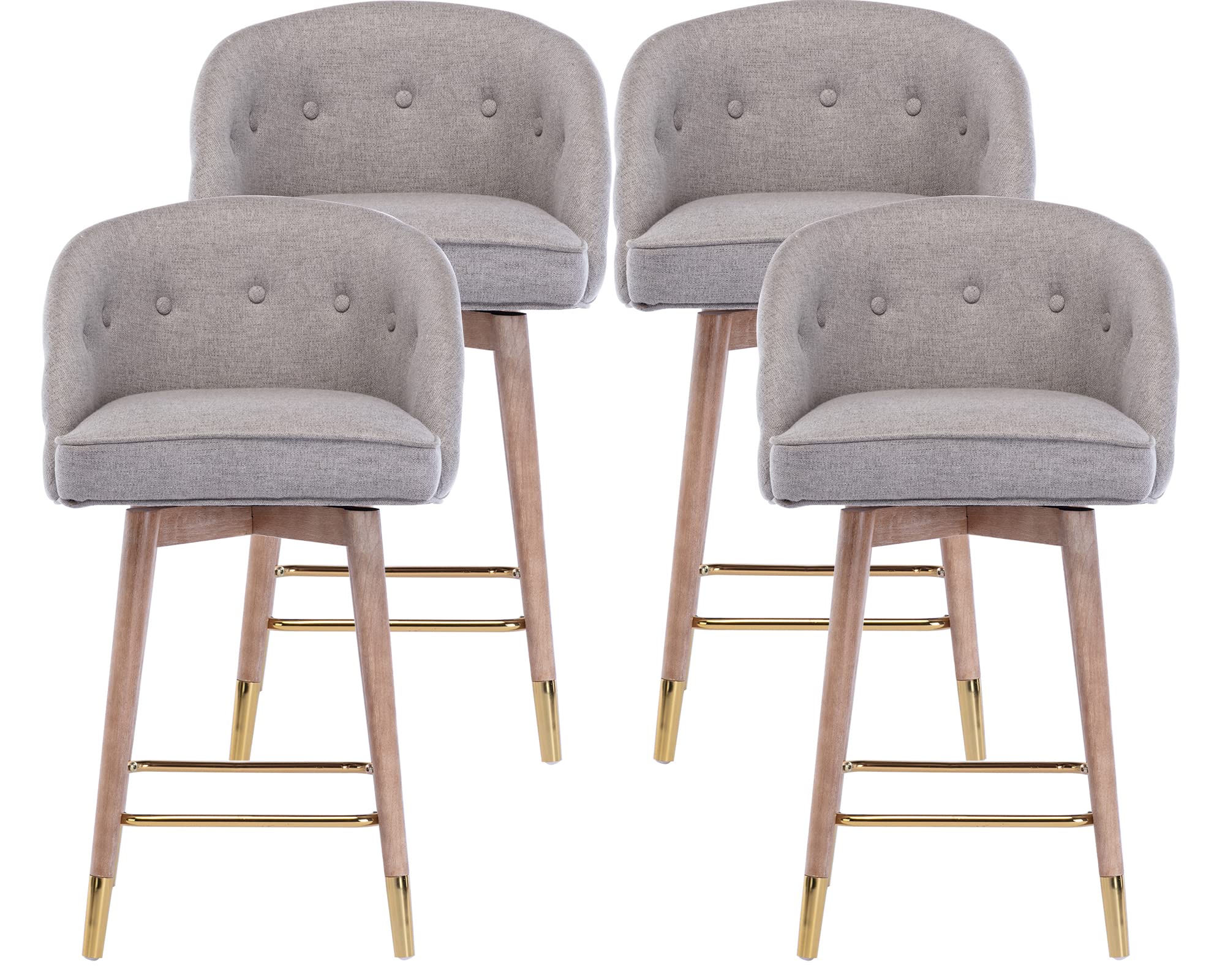 Buy DM Furniture Counter Height Swivel Barstool Set of 4 26" Seat