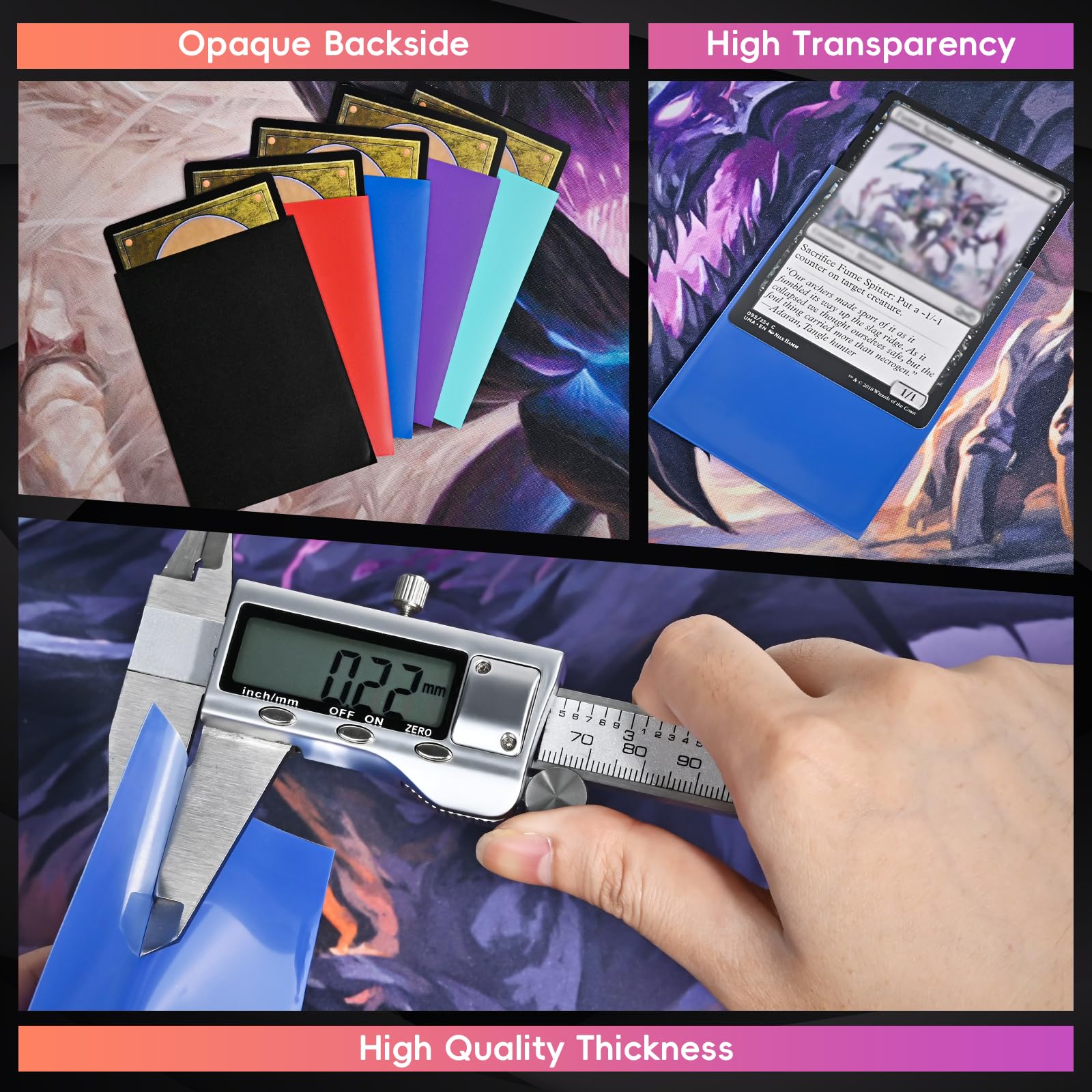 Amazon.co.jp: MTG カードスリーブ 200枚 丈夫なつや消しスリーブ 破れ