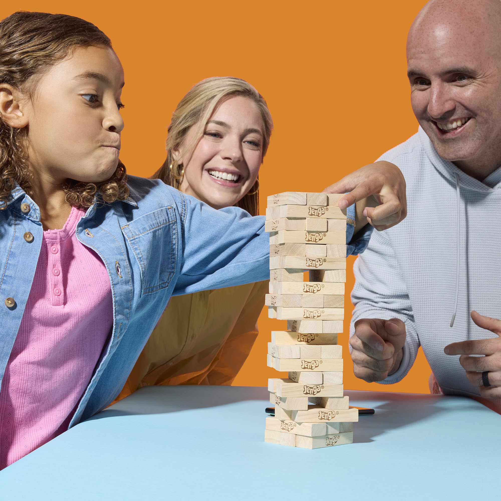 Official Hasbro Games Jenga Game | Digital Die for 6 More Ways to Play | Original Wood Block Game | Stacking Tower | Ages 6+ | 1+ Players | Party Games