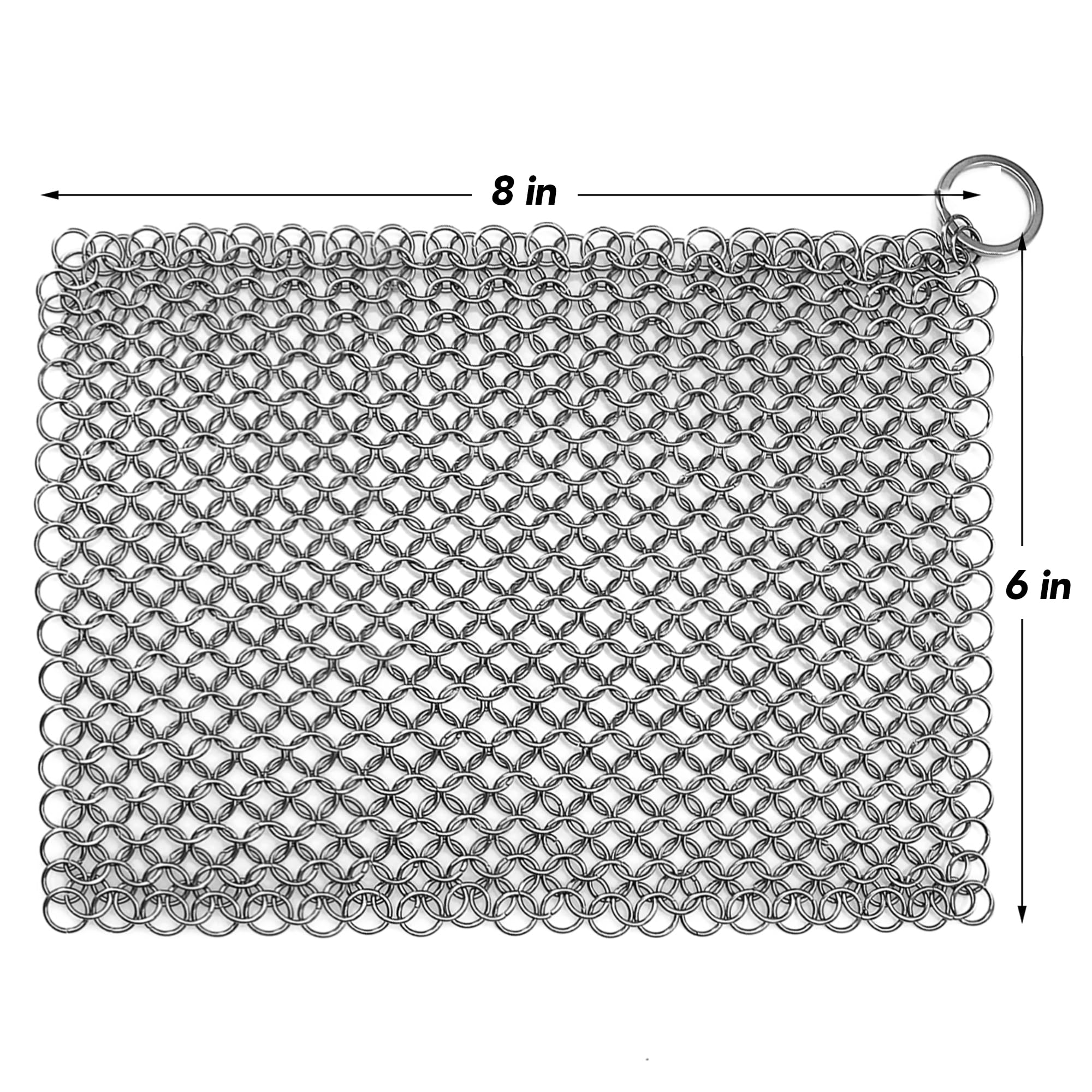 Brosse à récurer en acier inoxydable 316 20,3 x 15,2 cm pour poêles et barbecues