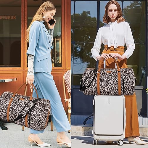 Miniatura 6 de Bolsa de ropa para viajes con bolsa de aseo convertible, bolsa de mano para fin de semana, bolsas de viaje grandes para mujeres, 2 en 1, maleta