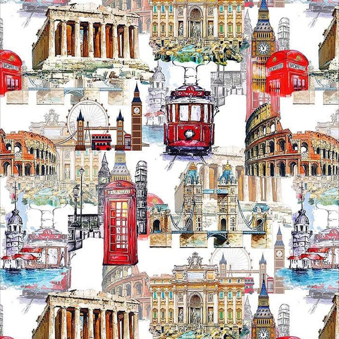 100% Combed Cotton Printed Quilting Fabric by The Yard – Soft & Breathable | Perfect for Quilts, Clothing, Accessories, Blankets, Home Decor, Crafts & DIY