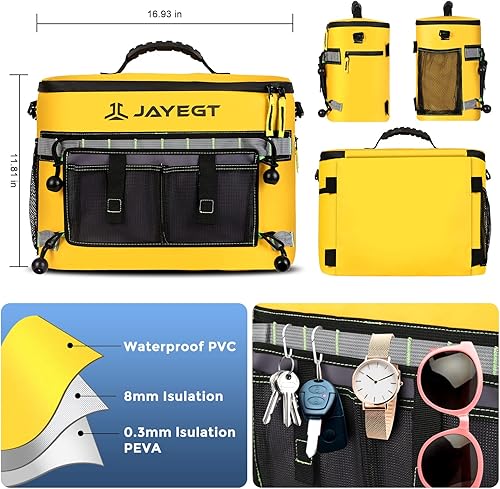 Miniatura 3 de JAYEGT Enfriador de kayak detrás del asiento, enfriador impermeable para kayaks, compatible con asientos estilo silla de césped, accesorios de