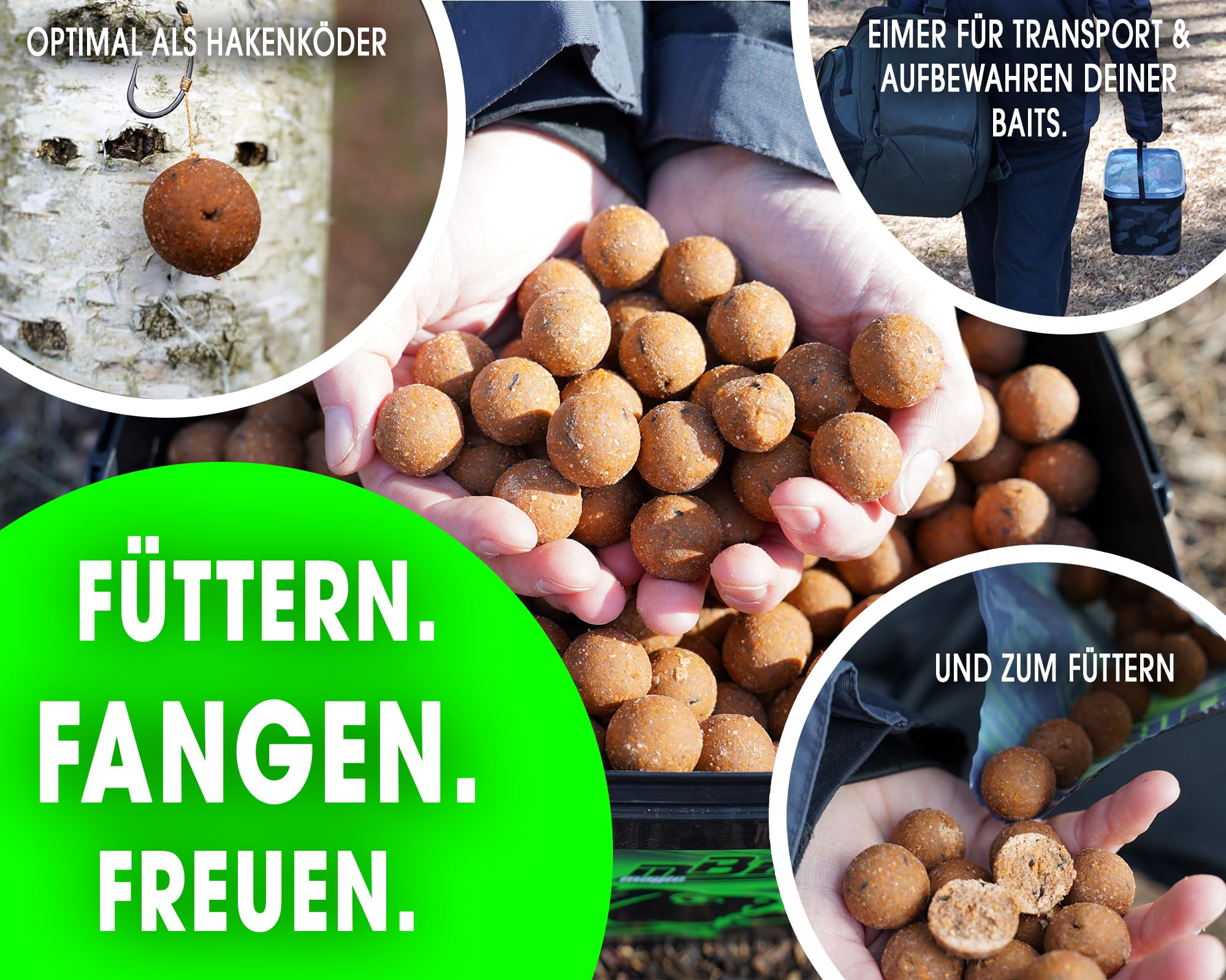 Angel-Berger Magic Baits Boilies im Eimer 4 kg alle Sorten Futterboilies Karpfenboilies Boilieset Karpfenköder