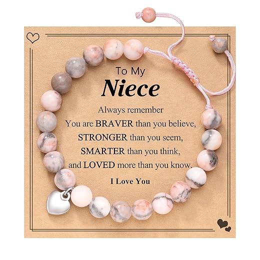 Niece Gifts from Auntie, Niece Bracelets for Teen Girls Jewelry Gifts for Teenage Girls Ideas 6 7 8 9 10 11 12 13 14 16 18 Year Old Girls Birthday Christmas Valentine's Day Back to School Gifts for Teens Teenager Teen Girl Gifts Trendy Stuff