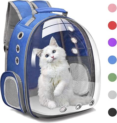 Henkelion Cat Backpack Carrier Bubble Carrying Bag, Small Dog Backpack