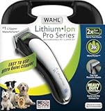 USA Lithium Ion Pro Series Cordless Animal Clippers – Rechargeable, Heavy-Duty, Electric Dog & Cat Grooming Kit for Small & Large Breeds with Thick to Heavy Coats – Model 9766