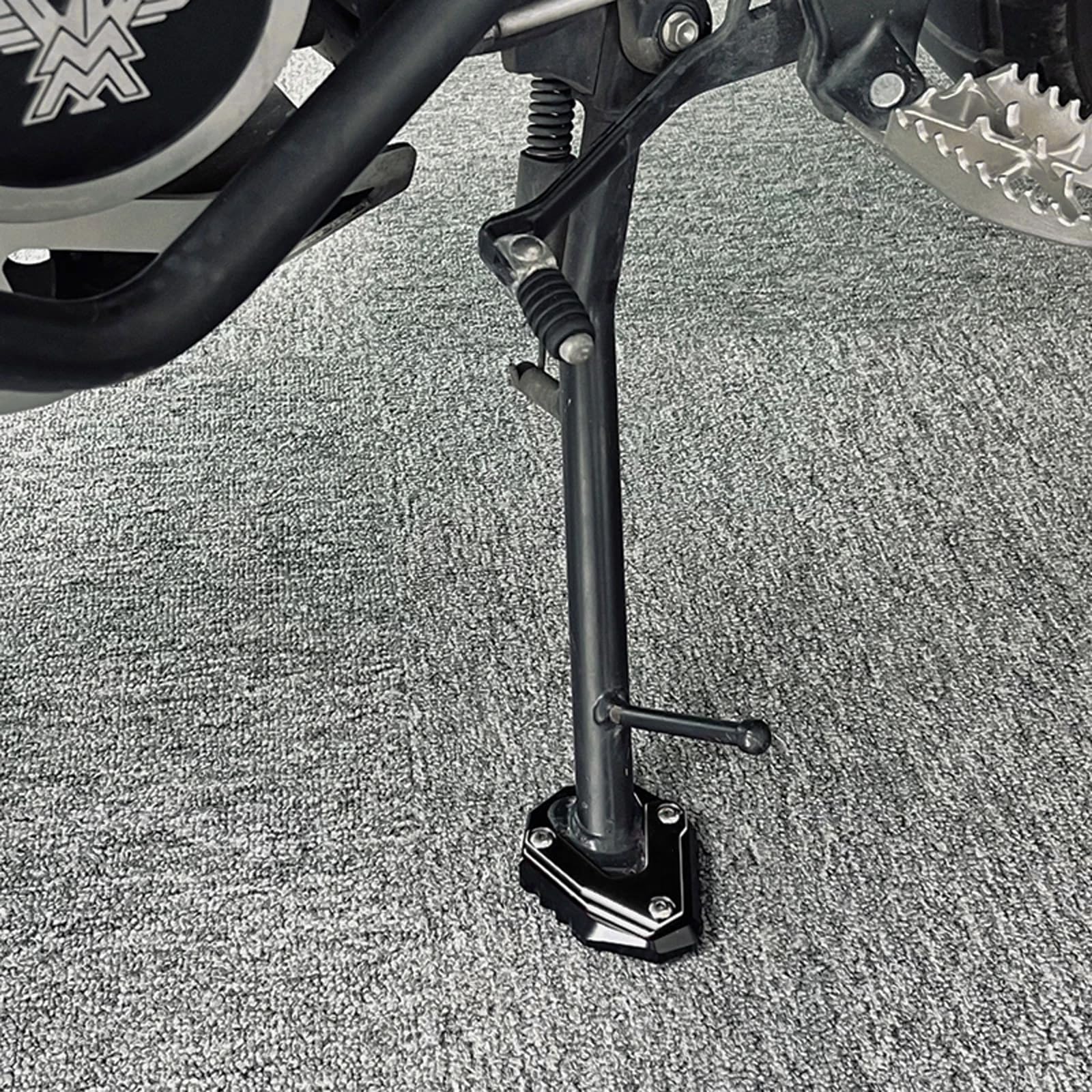 Per Moto Morini XCape X Cape X-Cape 650 650X 2022 2023 Moto Alluminio Supporto Cavalletto Laterale Extension Piastra Accessori (Grigio)