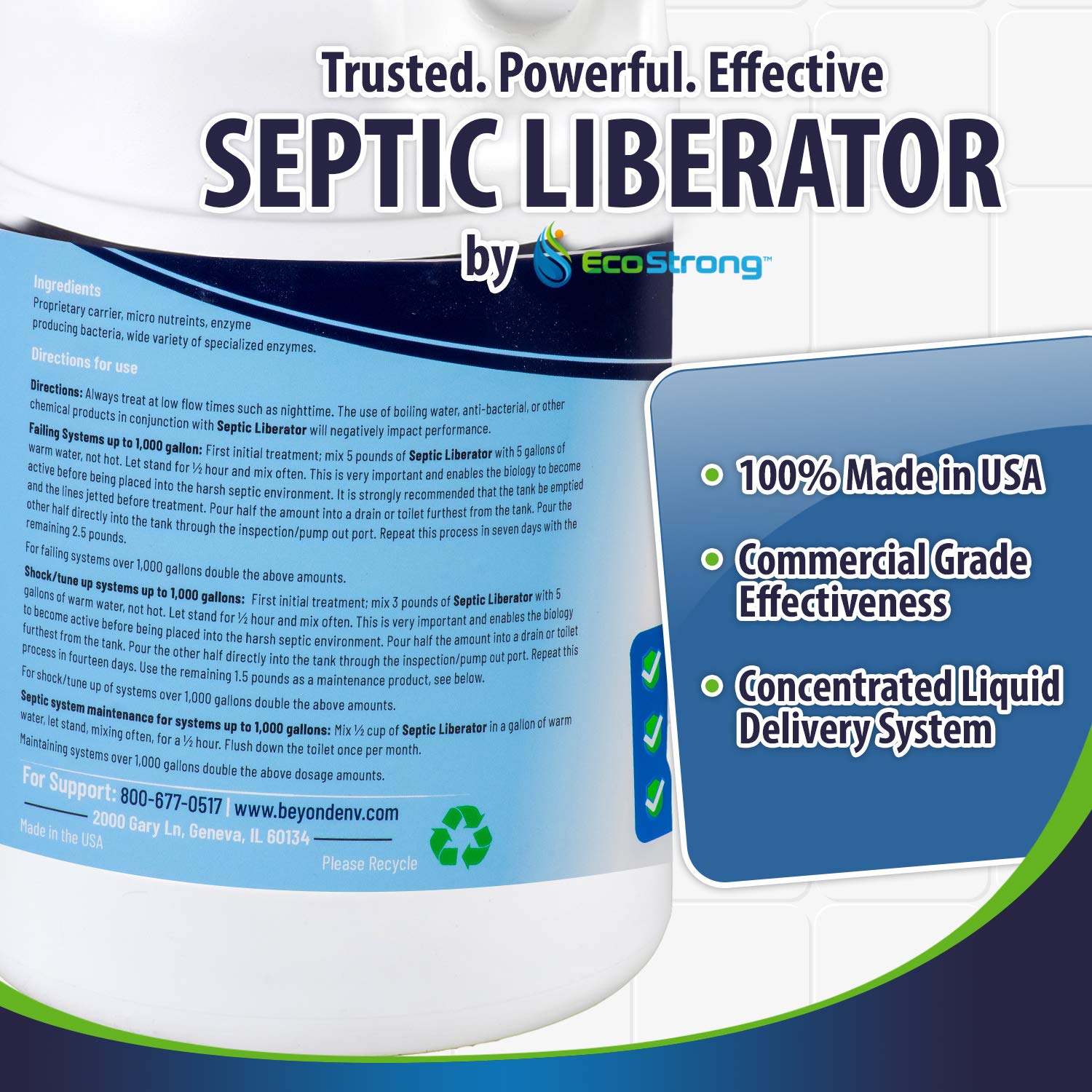 Septic Tank Shock Treatment Bio Enzyme Septic Safe Clears Leach