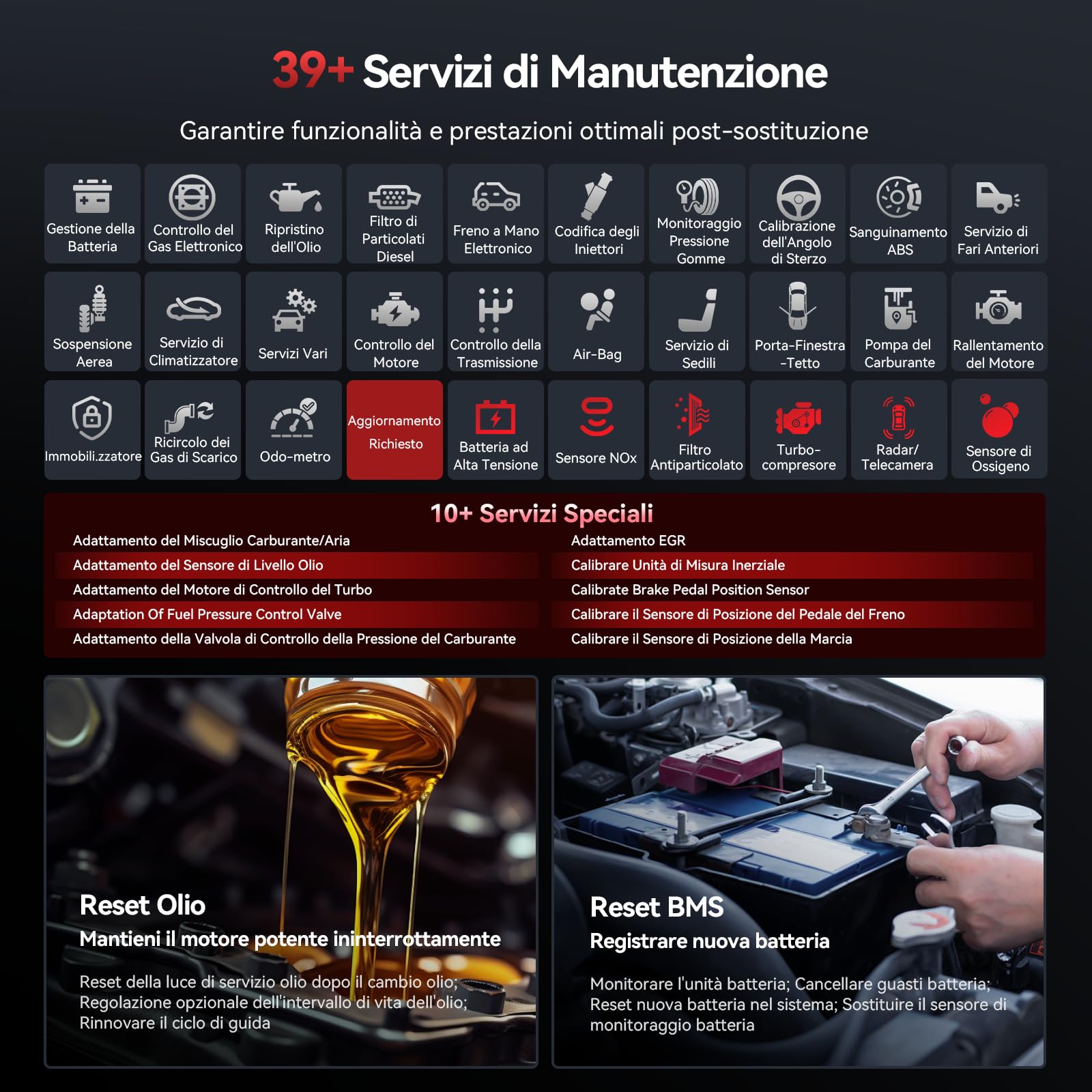 iCarsoft Vol V3.0 OBD2 Auto Diagnostica per Volvo/Saab, Diagnosi Auto Professionale in Italiano per Tutti i Sistemi, 39 Funzioni di Ripristino, Test Bidirezionale, Auto Vin, Aggiornamento a Vita