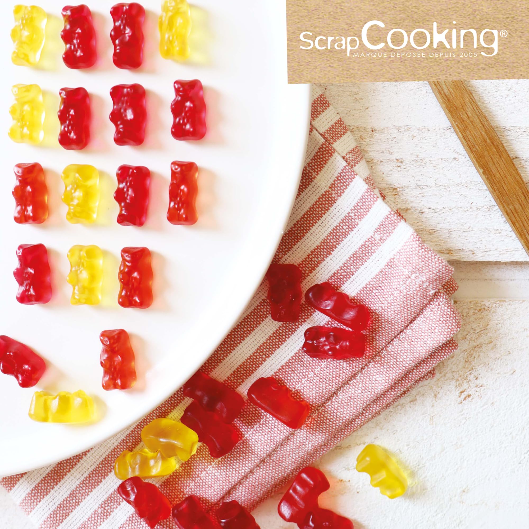 ScrapCooking® siliconen vorm, grote beer, watergroen ScrapCooking® siliconen vorm, grote beer, watergroen