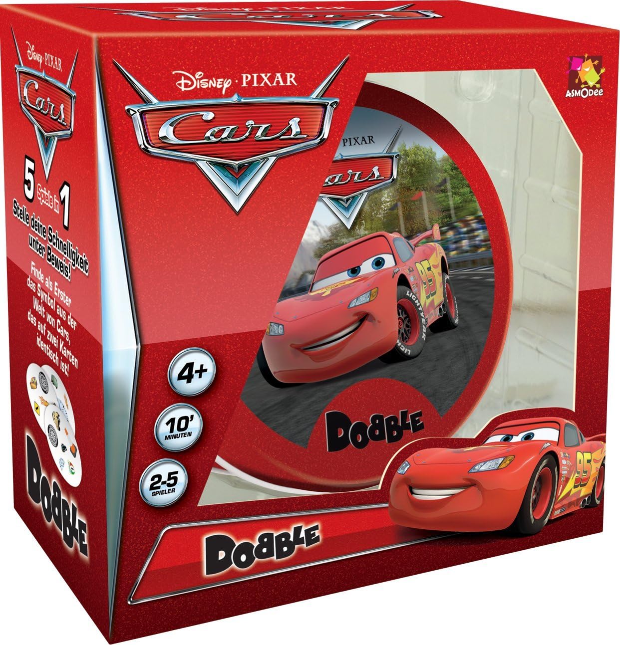 Asmodee ASM0004&nbsp;&ndash;&nbsp;Dobble Cars Game Designed Card&nbsp;&ndash;&nbsp;Multicoloured