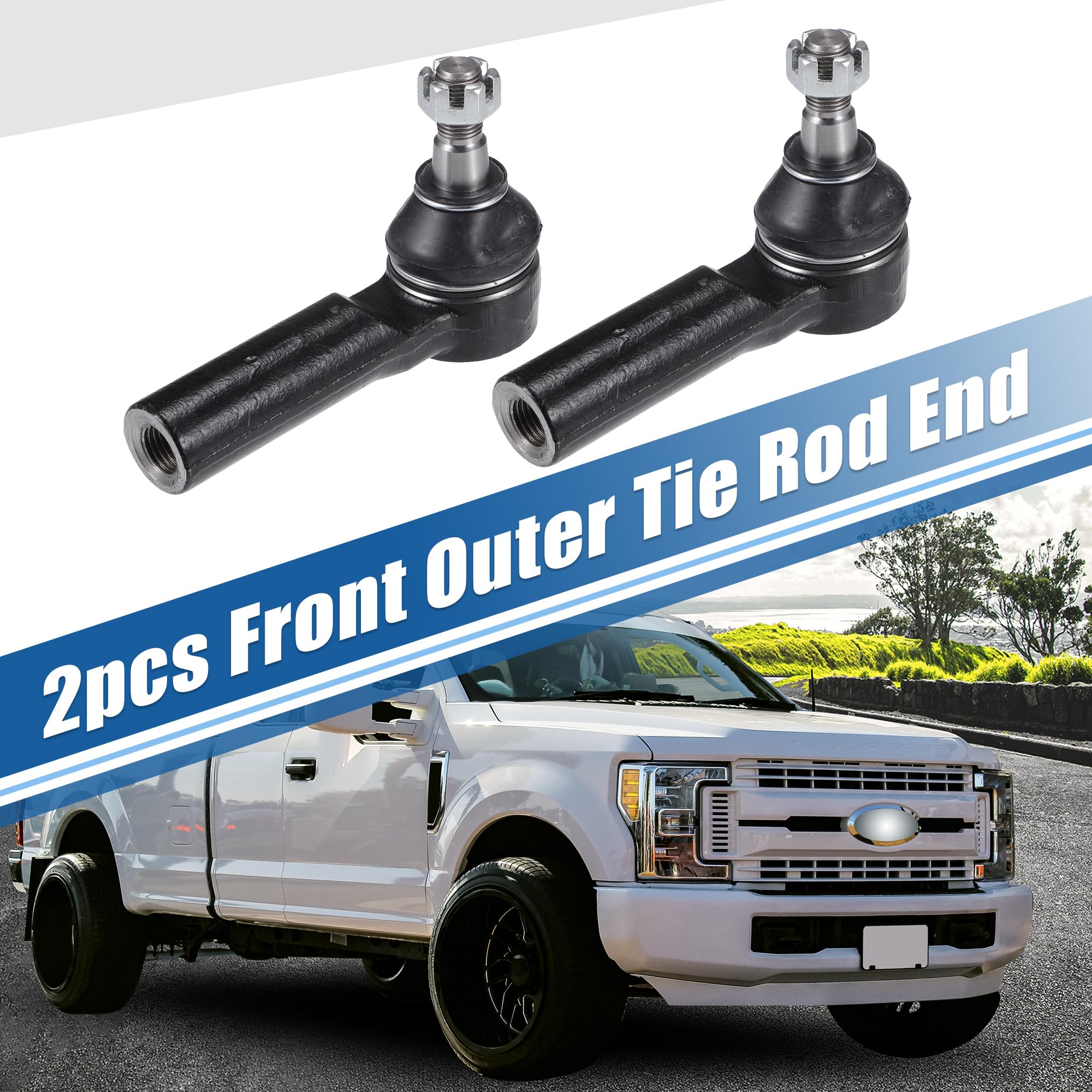 QUARKZMAN 2pcs Kit de Extremos de Barra de Acoplamiento Exterior Delantero para Suspensión y Dirección para Ford Escape 2005-2007 para Ford Escape 2009-2012 No. ES800846