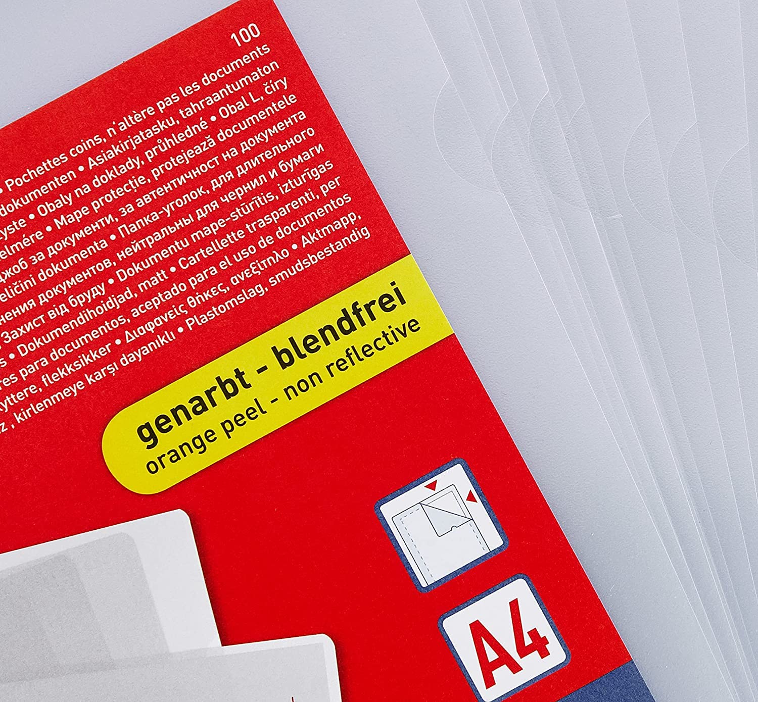Herlitz 5914304 Aktenhülle A4 genarbt 1000er Packung dokumentenecht