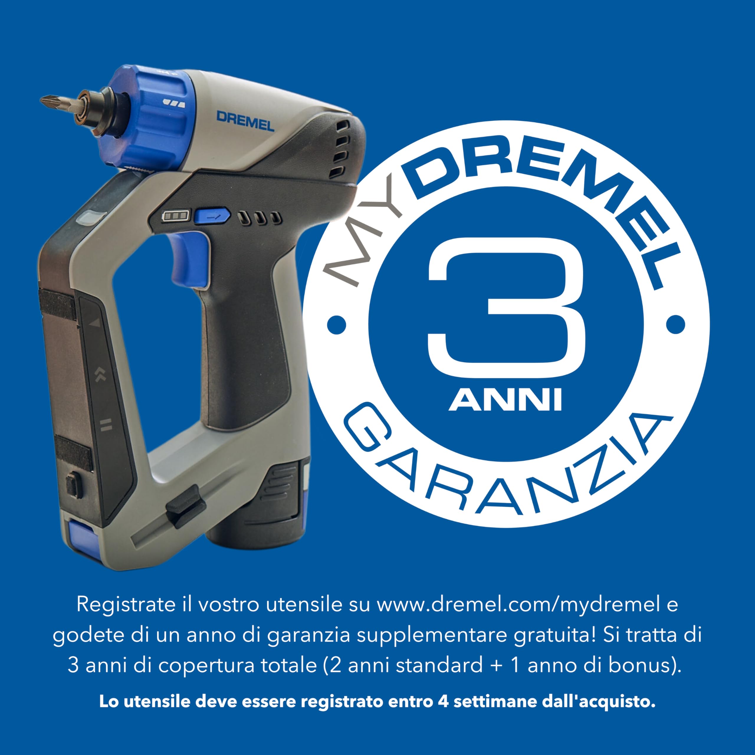 Dremel Blueprint Trapano Avvitatore 12V 3 in 1 Brushless con Cercatore di montanti, Livello laser staccabile, Batteria+Caricatore 2,0 Ah, Set di punte per trapano e avvitamento, Livella a Bolla DD12V