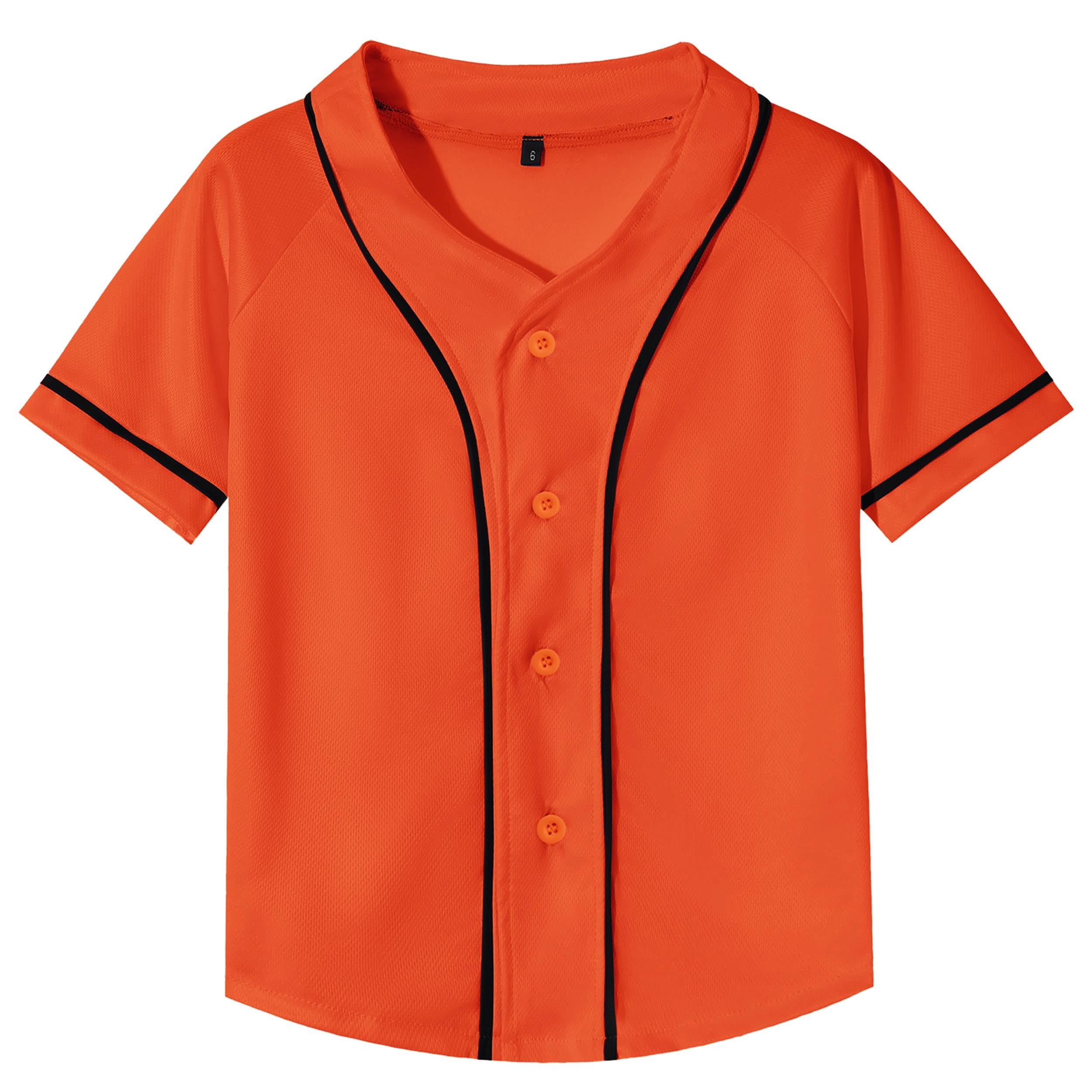 Yuji Itadori Kids Baseball Jersey Button Boys Short Sleeve T-Shirts Hip Hop Fashion Casual Sports Solid Color Shirt