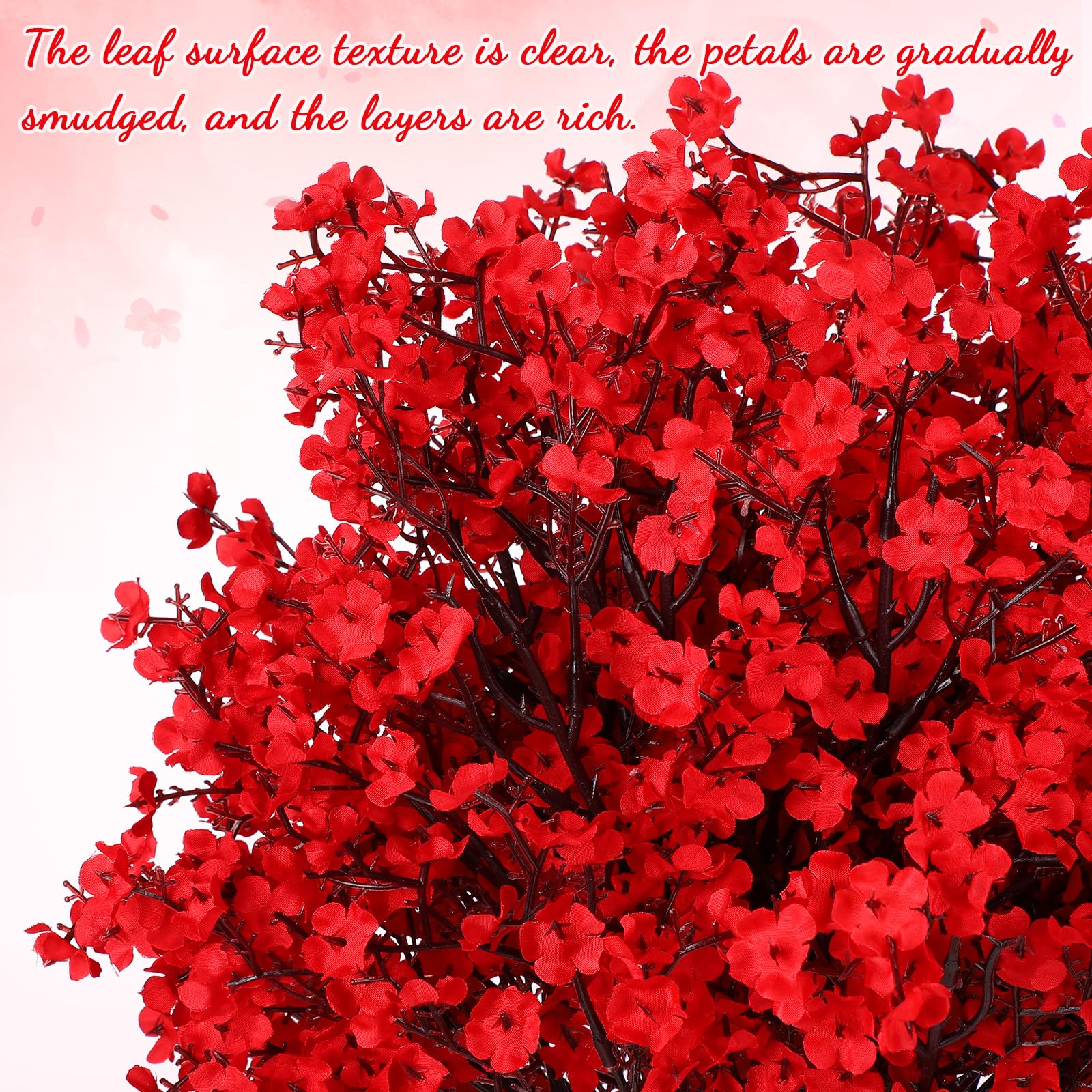 Hotop 72 Pcs Baby Breath Artificial Flowers Bulk Wedding Decoration Silk Faux Flowers Fake Gypsophila Bouquet for Home Kitchen Garden Wedding Party Decoration