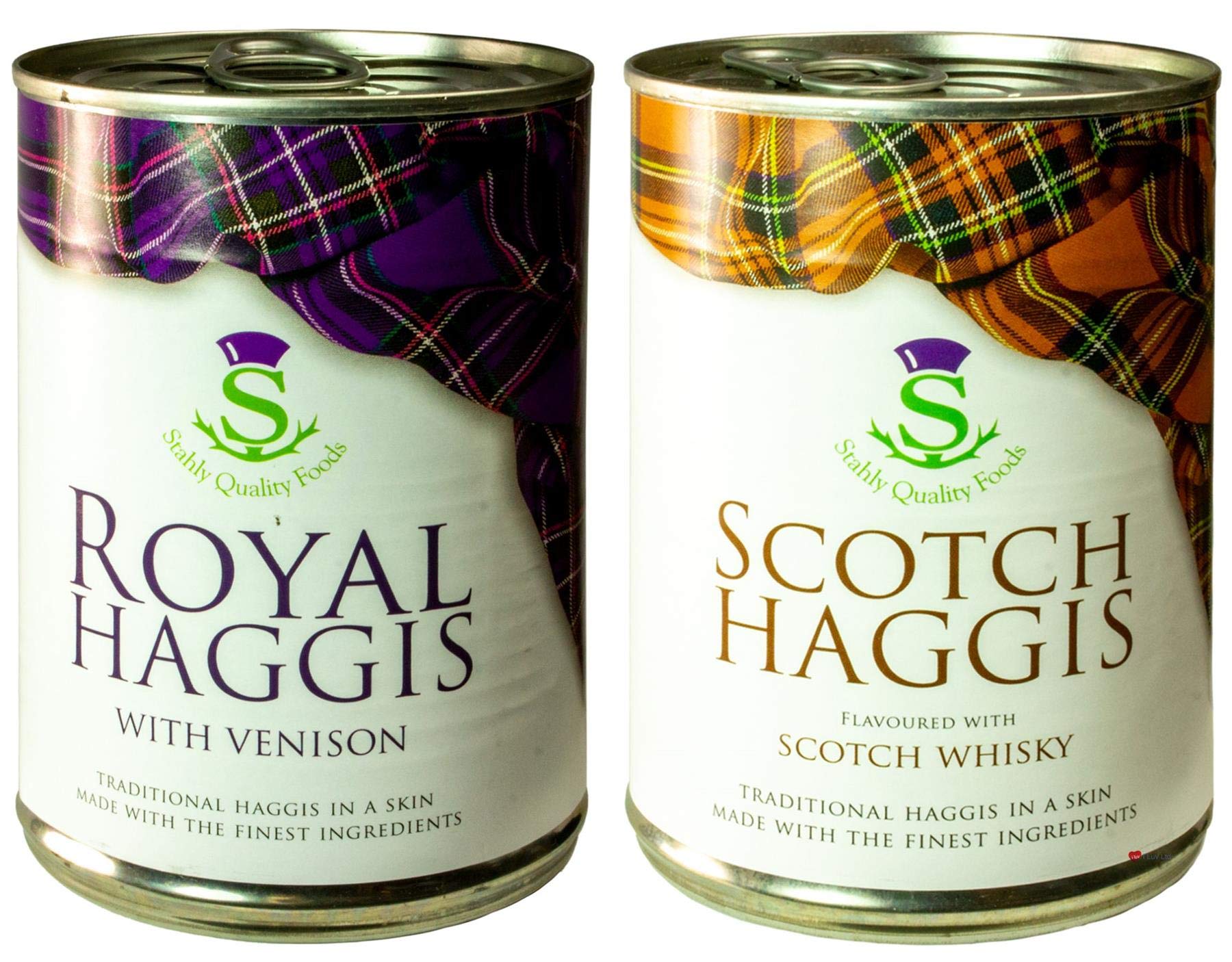 Set di 2 Scozzese Cervo Haggis e Scotch Whisky Haggis Regali di Cibo Scozzese Piatto Nazionale Scozzese