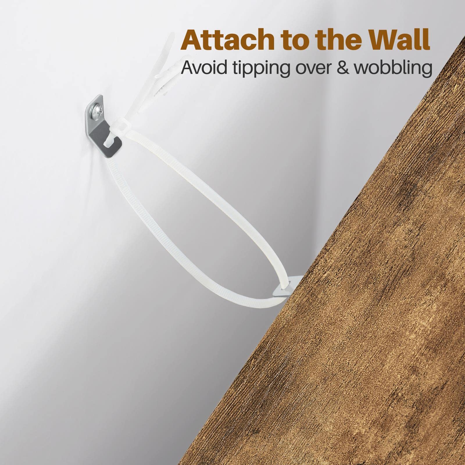 Yaheetech Mobile da Bagno Armadietto da Terra con Cassetto e Ripiano Regolabile Credenza Multiuso con Doppia Ante Organizzatore Portaoggetti, da Cucina Soggiorno Marrone Rustico