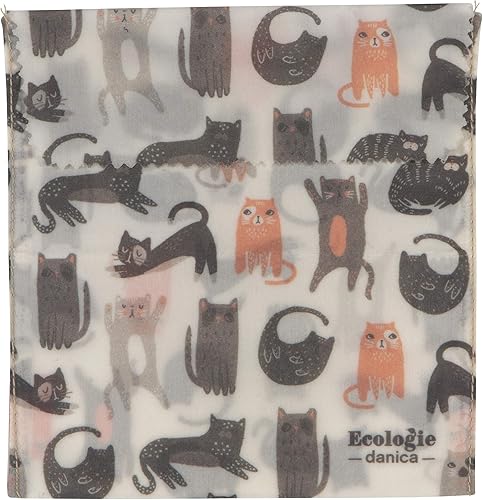 Miniatura 2 de Ecologie by Danica - Bolsa reutilizable de cera de abeja para sándwich, gatos, envoltura reutilizable para almacenamiento de alimentos, 6.5 pulgadas