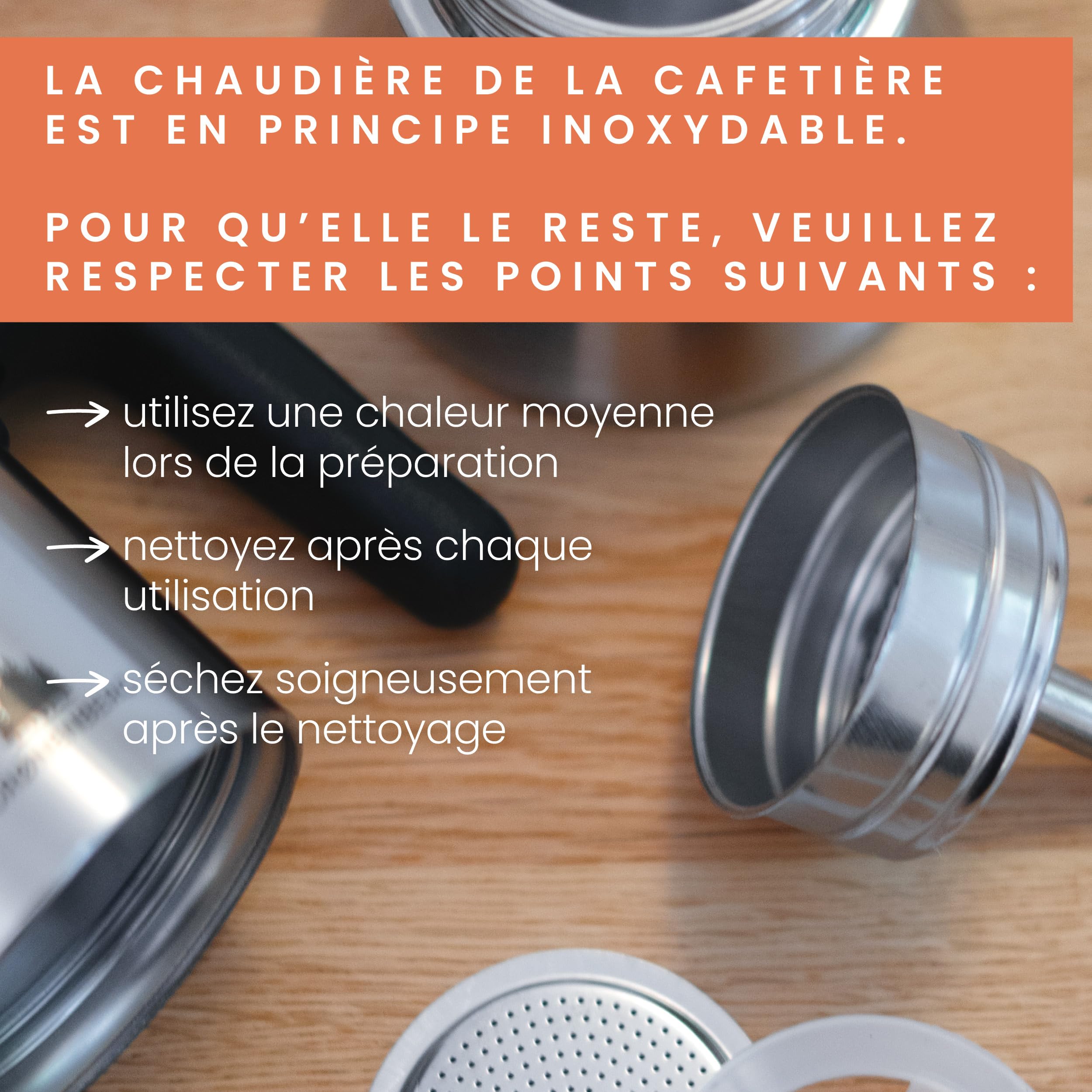 Groenenberg Cafetiere italienne 200ml | Cafetière italienne induction en acier inox avec filtre réducteur I Moka pour jusqu'à 4 tasses d'espresso
