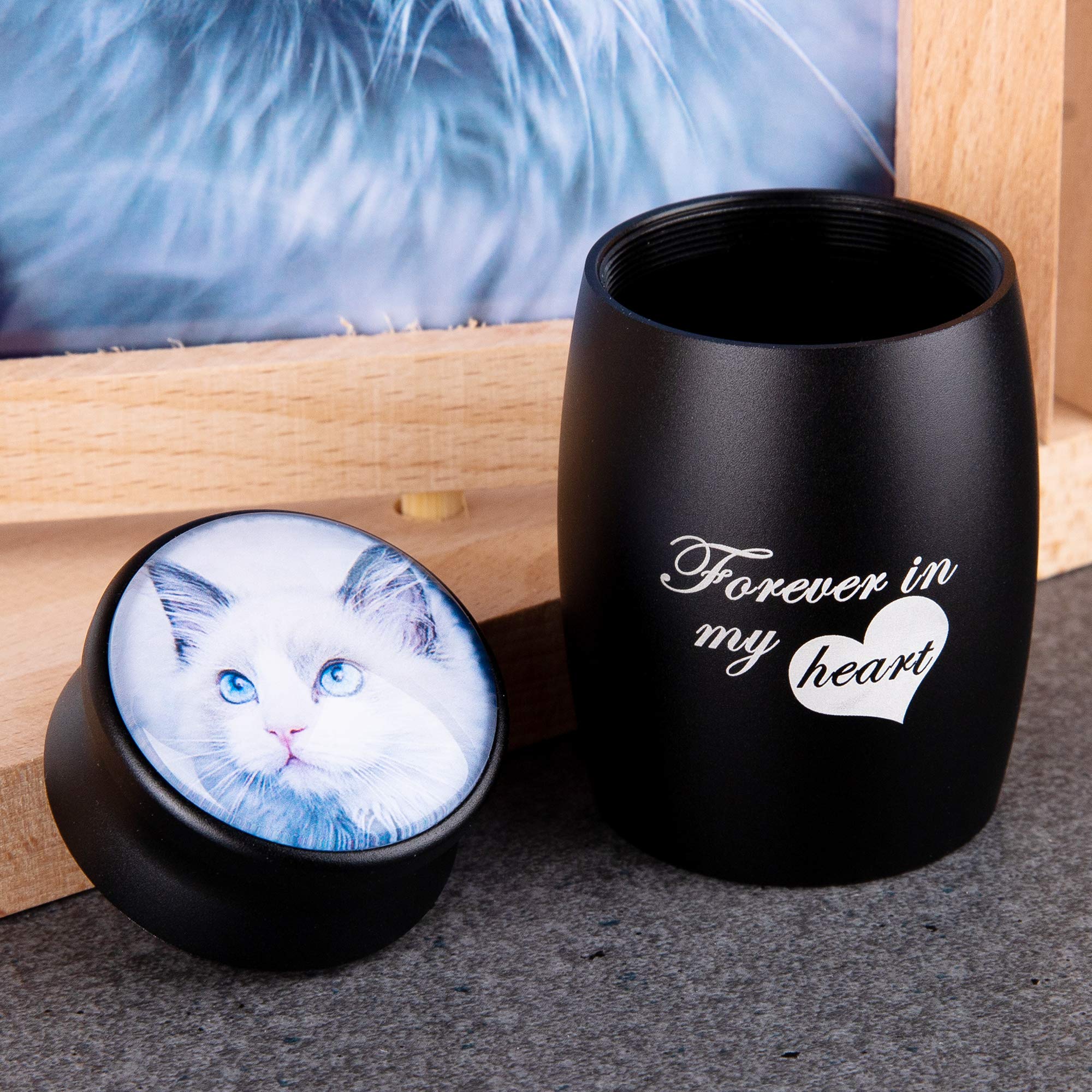 Cornice Commemorativa Per Animali | Base Legno Con Foto 15x10cm | Forever Loved Pet | Regalo Ricordo
