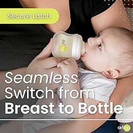 Avima 4 oz Anti Colic Baby Bottle Set - Slow Flow Nipples Included, Standard Neck, BPA Free - Newborn 0-3 Months, Stage 1 Feeding for Gas, Spit Up & Colic (Set of 8)