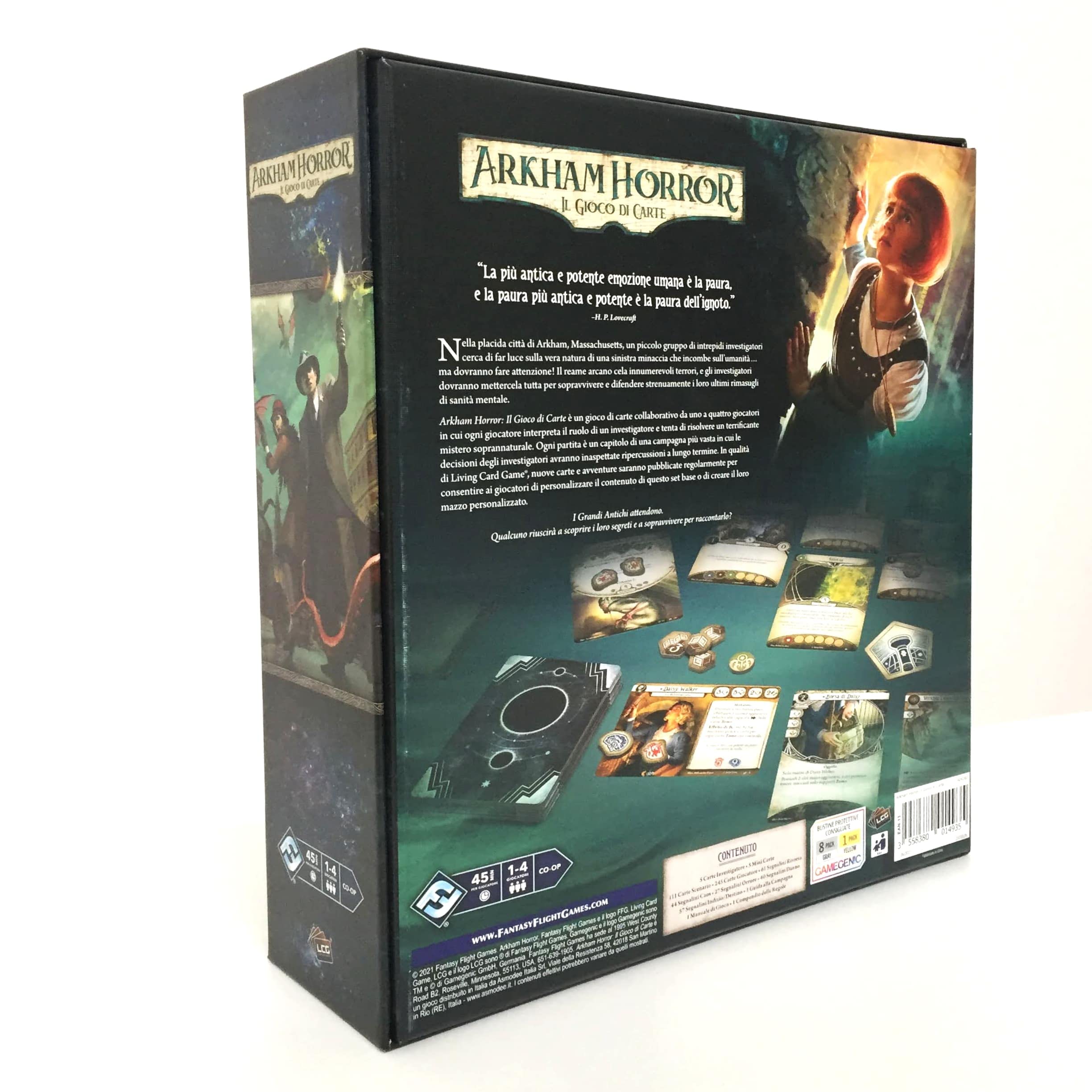 Asmodee - Arkham Horror: Il Gioco di Carte, LCG, Set Base Aggiornato 2021-1-4 Giocatori, 14+ Anni, Edizione in Italiano