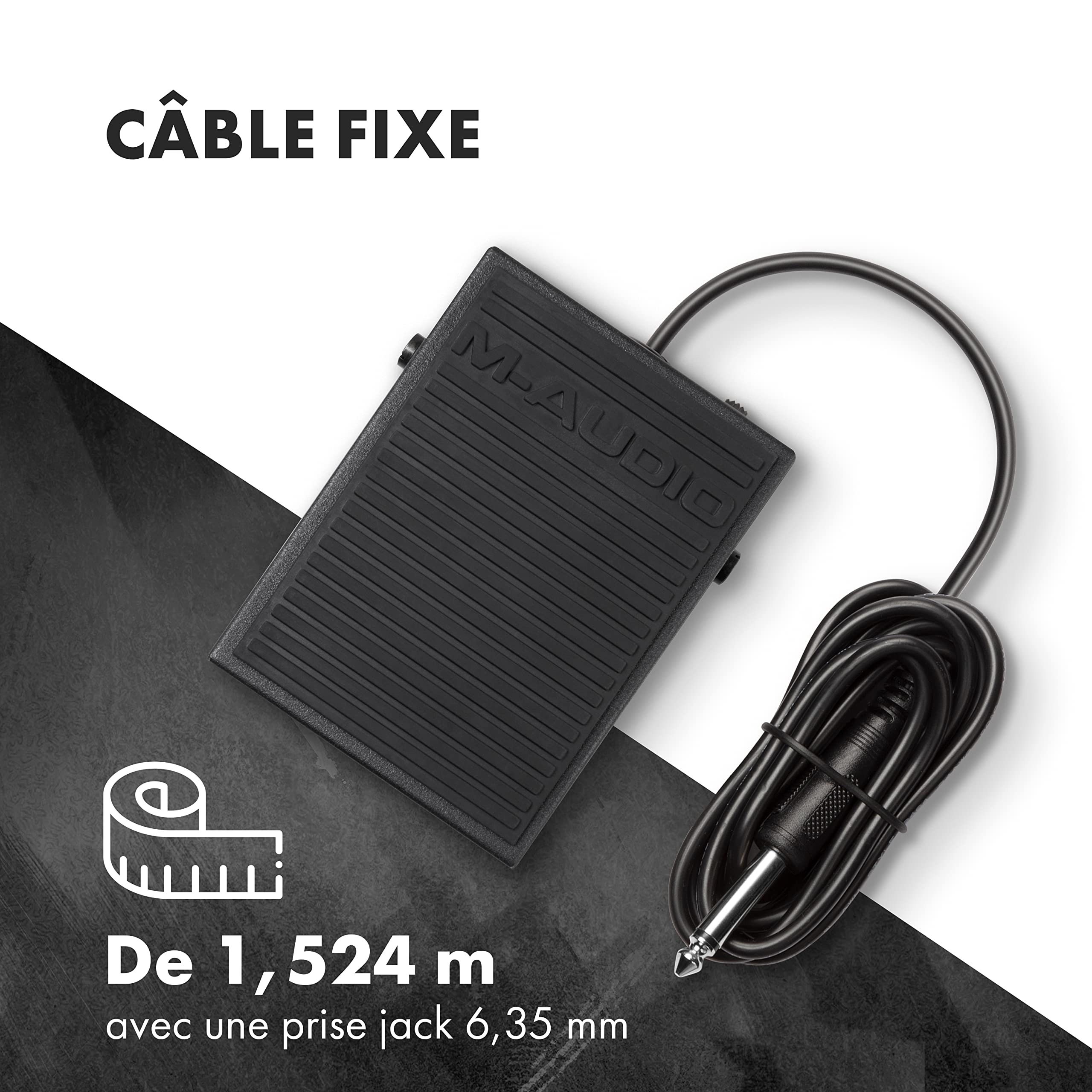 M-AUDIO SP-1 - Pédale de Sustain Universelle pour Claviers Électroniques, Contrôleurs MIDI, Pianos Numériques, Synthétiseurs