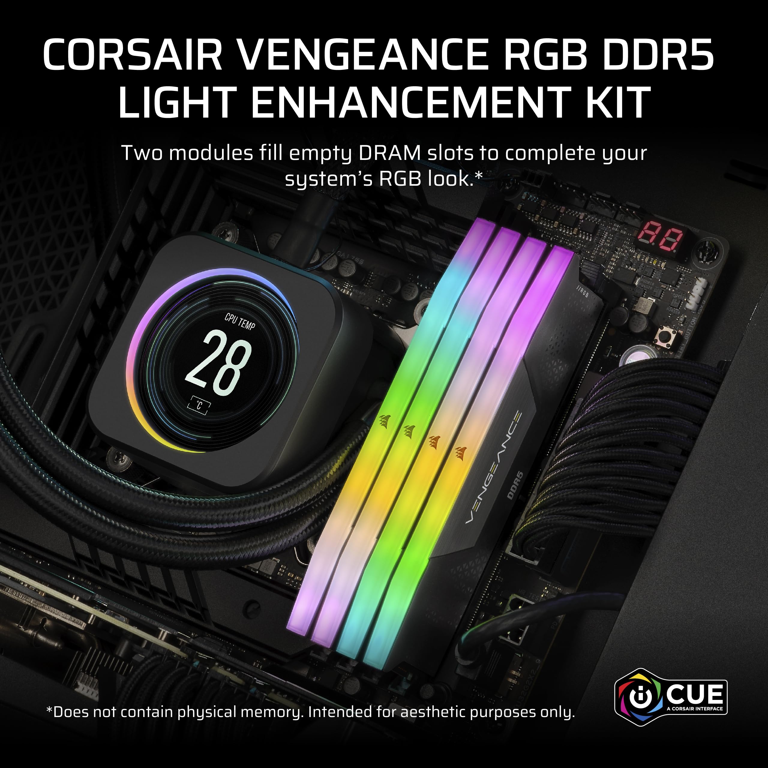 CORSAIR Vengeance RGB DDR5 Light Enhancement Kit – 2X Modules