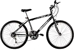 Bicicleta Aro 26 Masculina Adulto 18 Marchas Preta