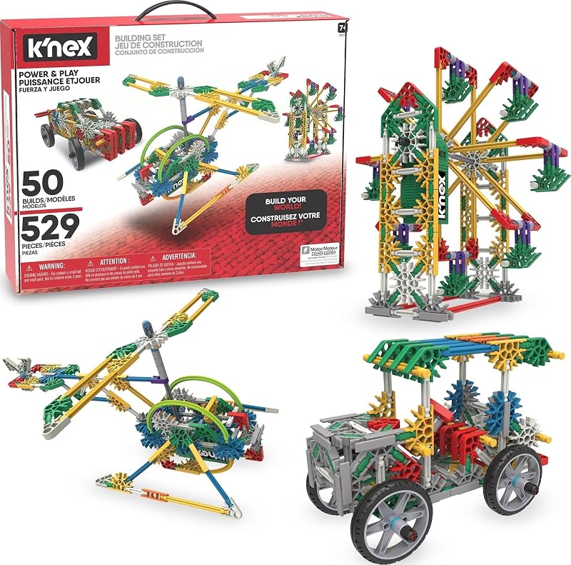 Power & Play Motorized Set ‚ 529 Pieces, STEM Building, Kid Construction Set‚ Ages 7+