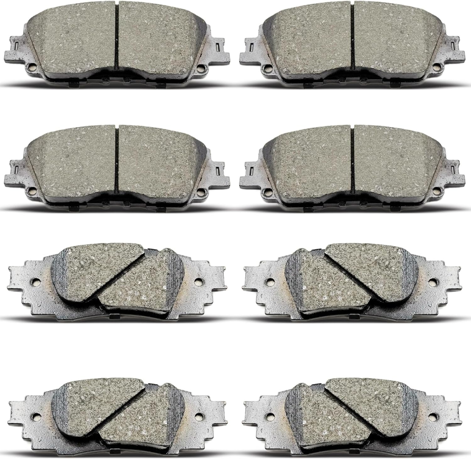 D1879 D2076 Front Rear Ceramic Brake Pads Set Fit For 2019-2021 Toyota RAV4,For 2019-2022 Lexus UX200/UX250h,For 2020-2021 C-HR,For 2021-2022 Lexus ES250/Toyota Venza,For 2018-2020 Camry