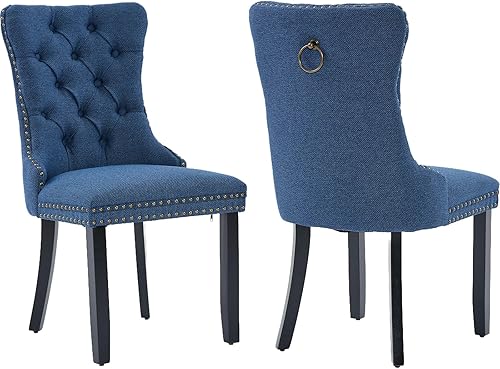 Miniatura 69 de Juego de 6 sillas de comedor modernas, sillas de comedor tapizadas con patas de madera maciza, silla decorativa de terciopelo camello, Sillas de 02-