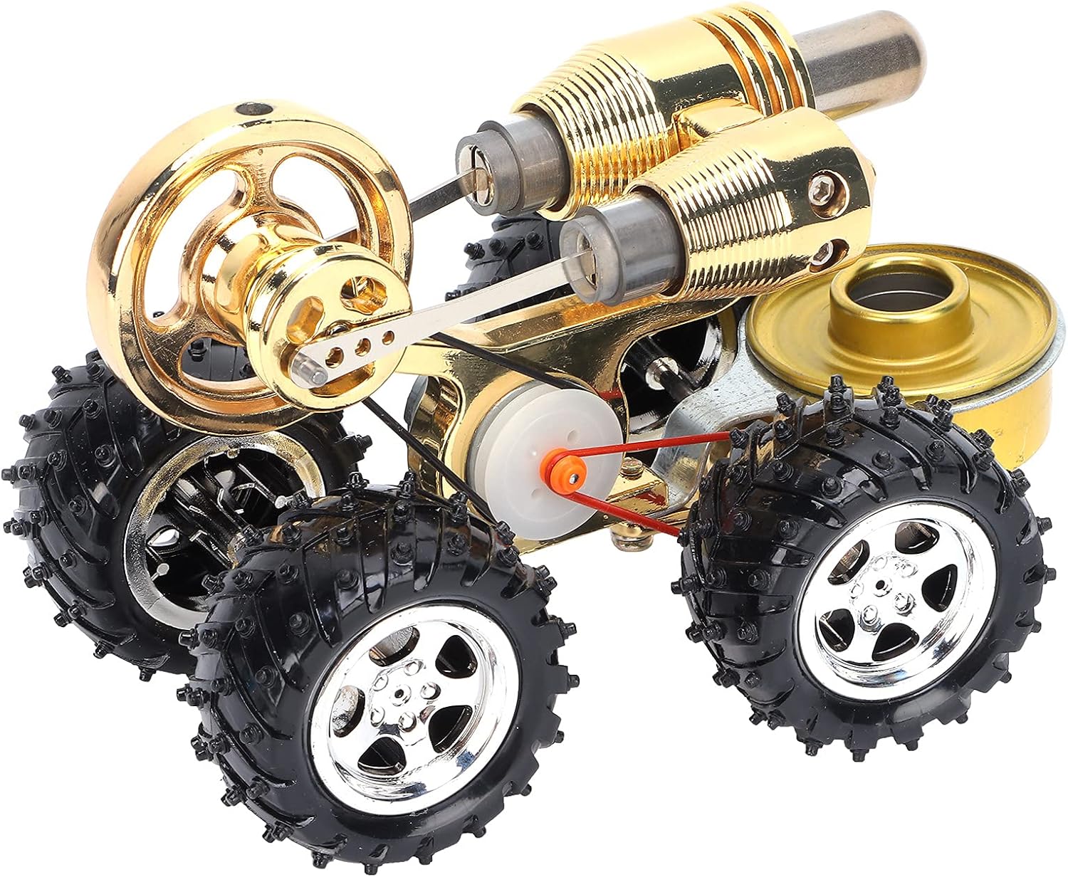 Stirling Car Engine Model, Power Generator Stirling Engine Model with External Combustion Engine Kit, Hot Air Stirling Engine Car for Experiment
