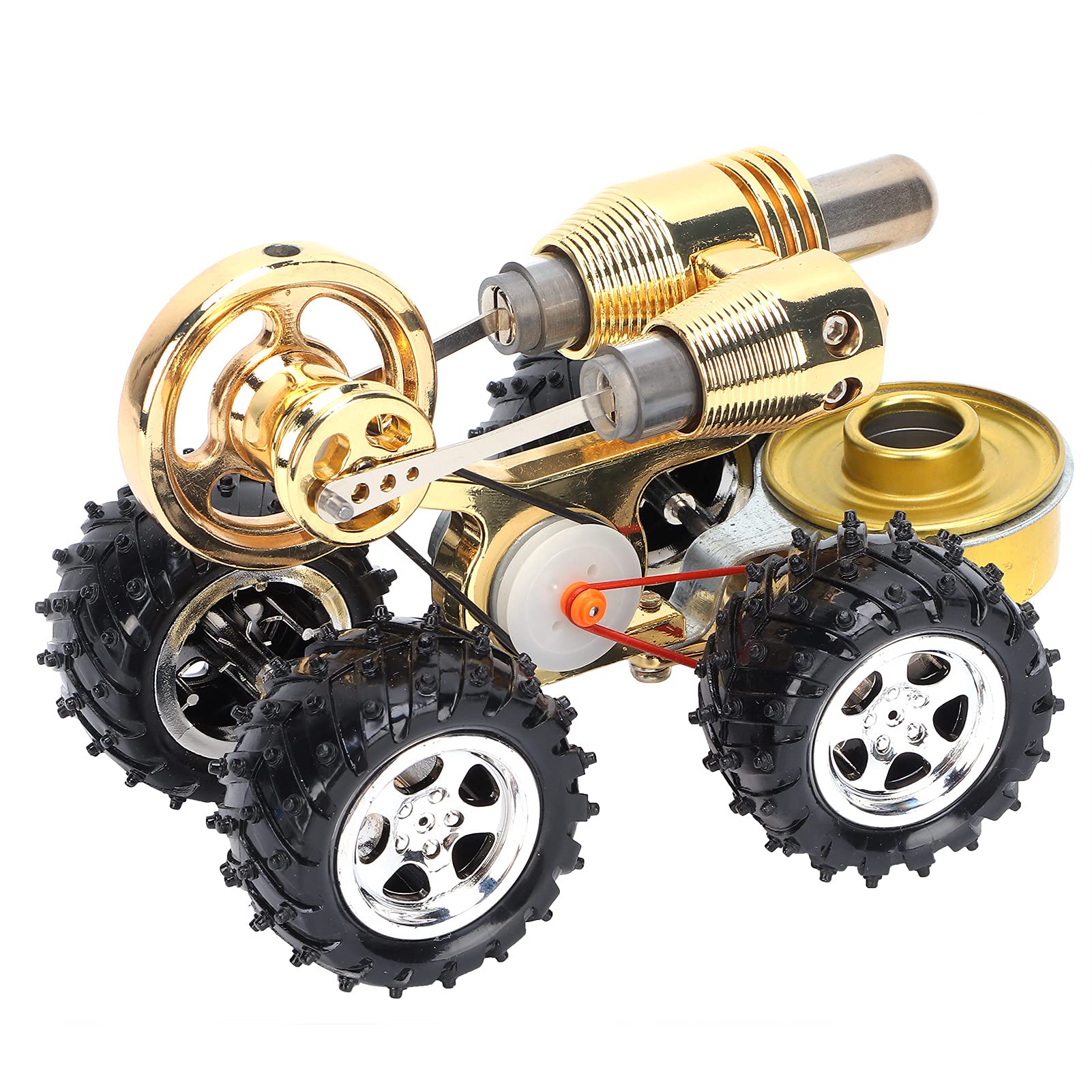 Giocattolo di Scienza Fisica Kit Modello Motore Stirling per Auto Giocattolo di Fisica Squisito per L'apprendimento della Sperimentale in Lega di Zinco 6,2 X 4,5 X 3,7 Pollici