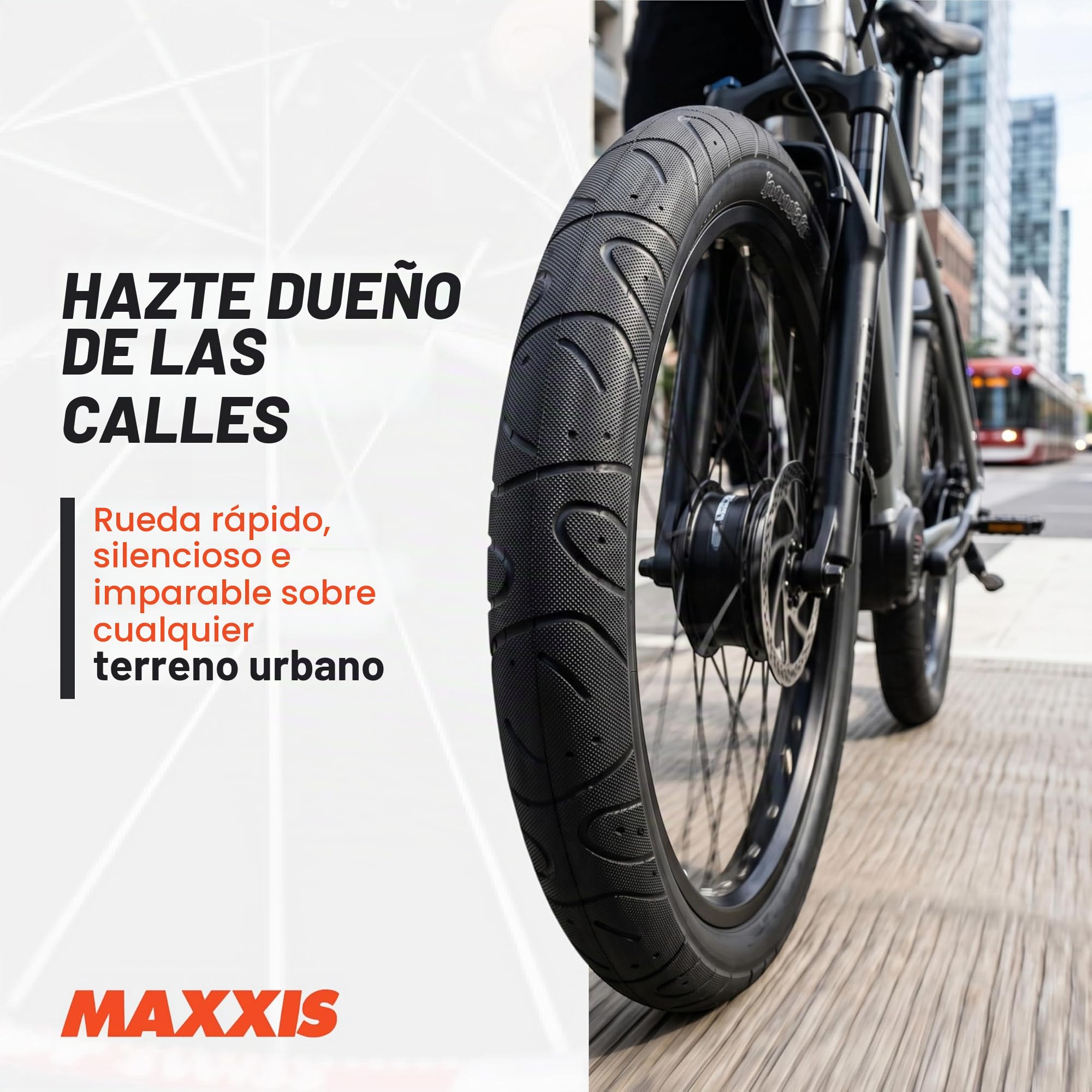 MAXXIS - Anquilostomas BMX Drahtperlen-Drahtreifen | para Straße, Park, Vert, Flatland | 20 Pulgadas, 24, 26 o 29 Größen